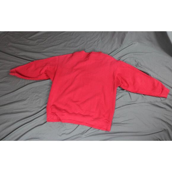 Disney Sweatshirt Vintage Mens M Large Red Mickey Pluto Mickey Unlimited 90's - Picture 6 of 9